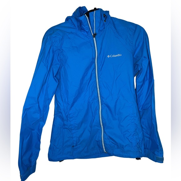 Columbia Blue Zip Up Jacket Women’s Size Small - Picture 1 of 6